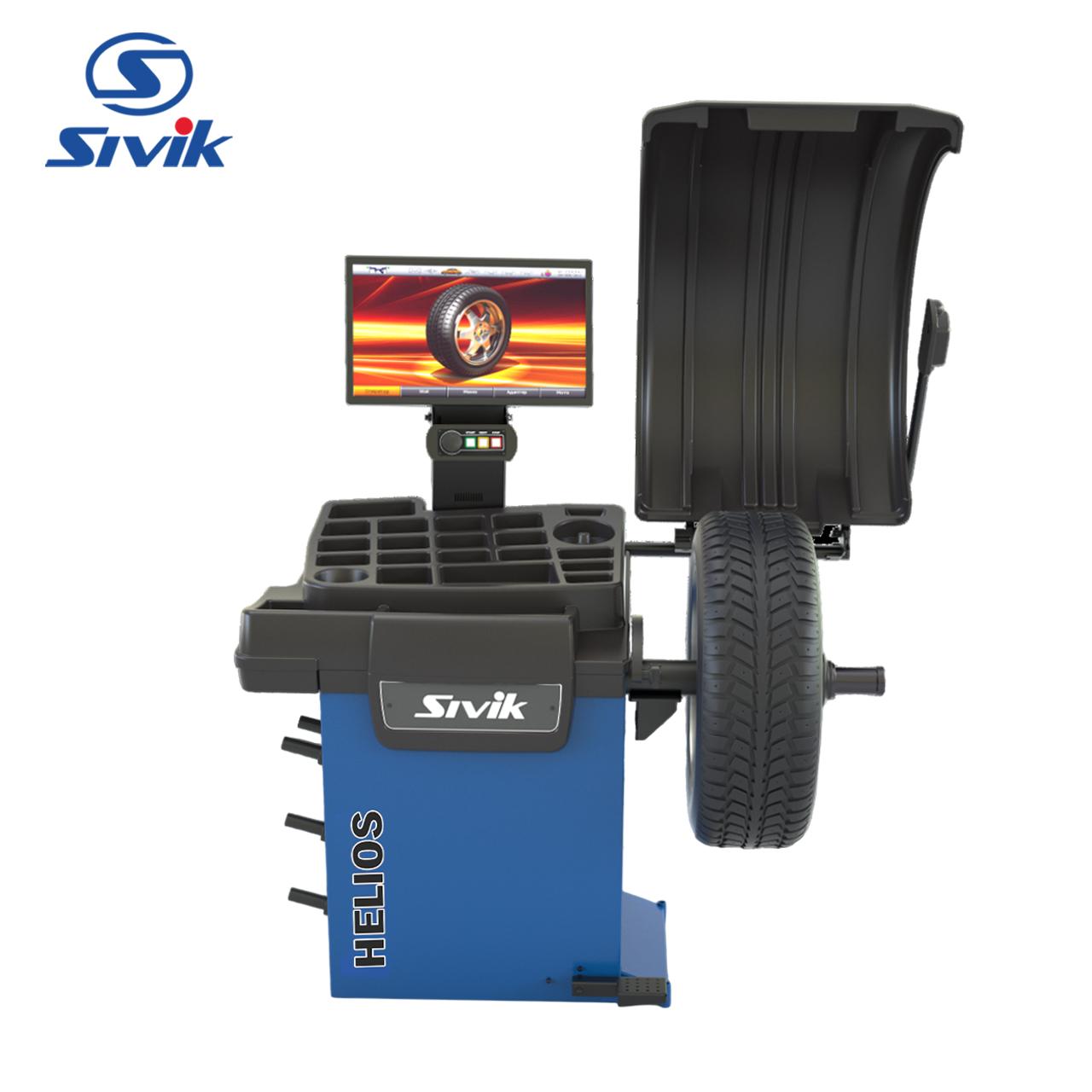 máy cân bằng lốp sivik helios