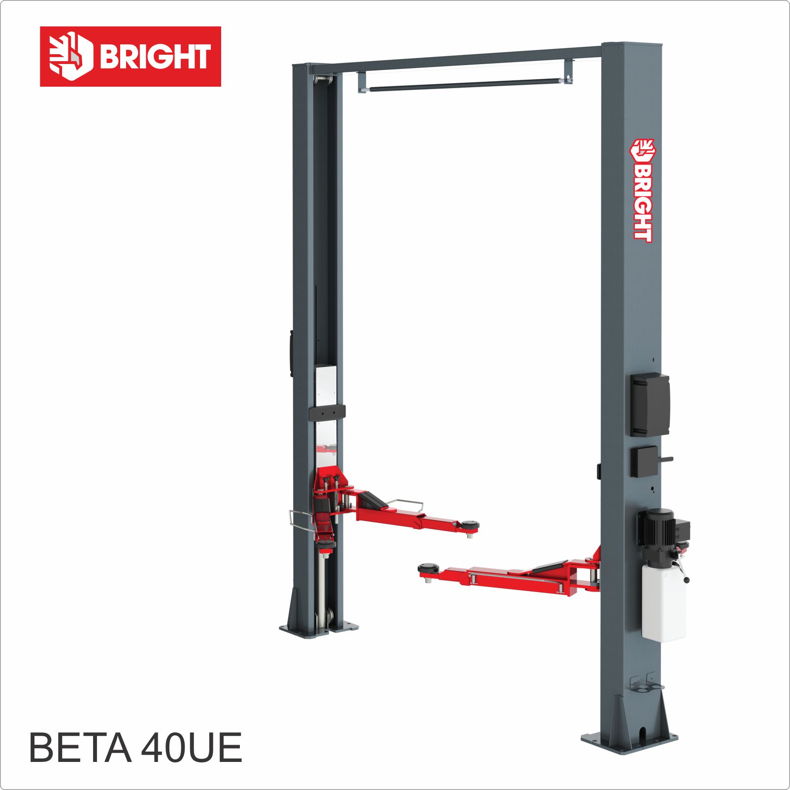 cầu nâng ô tô 2 trụ, giật cóc 1 bên