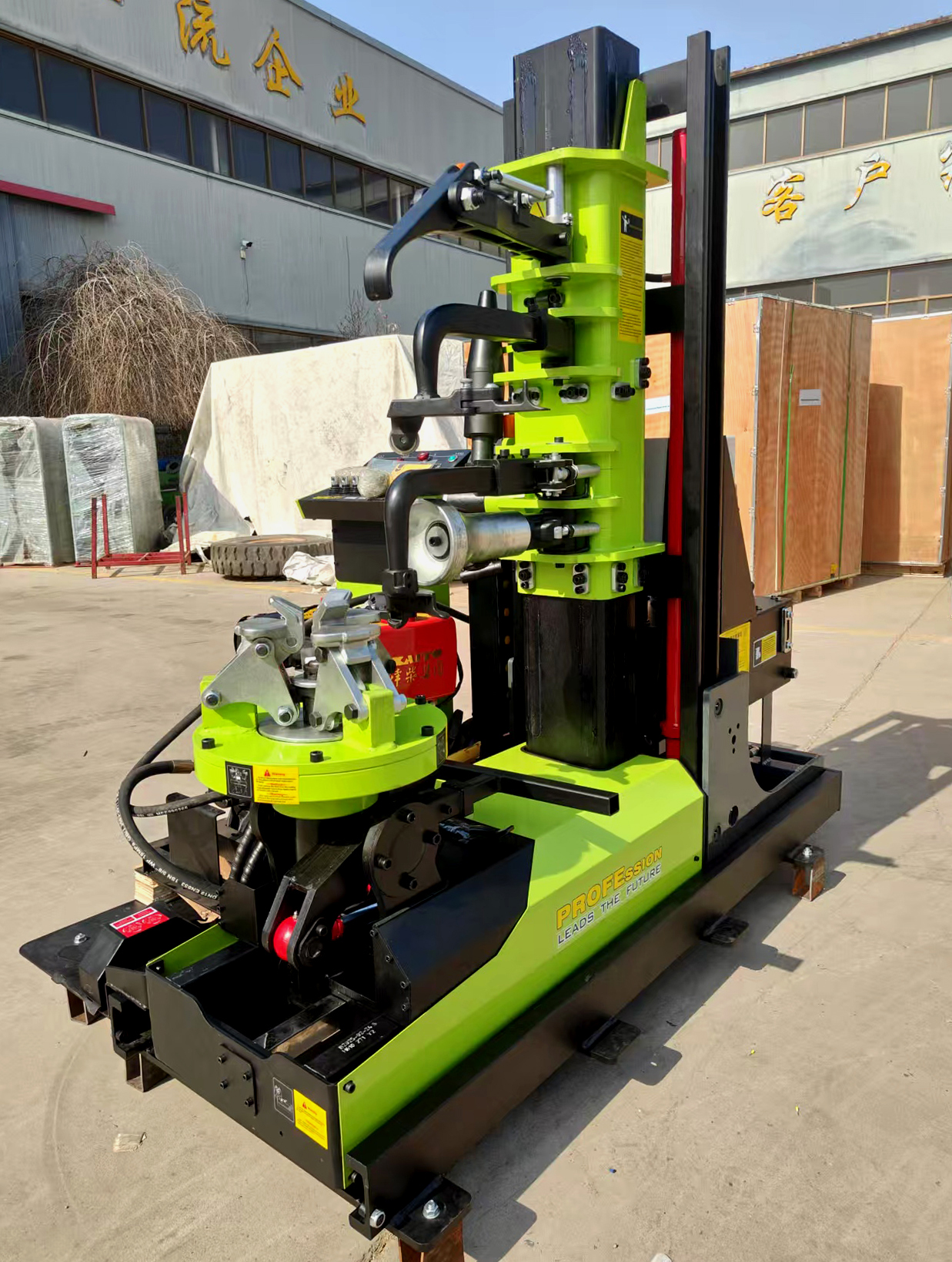 máy ra vào lốp xe tải lưu động